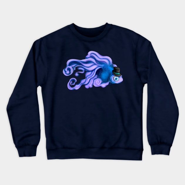 Fancy Blue Goldfish Crewneck Sweatshirt by FancyFishStudios